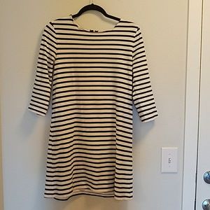stripped mini dress